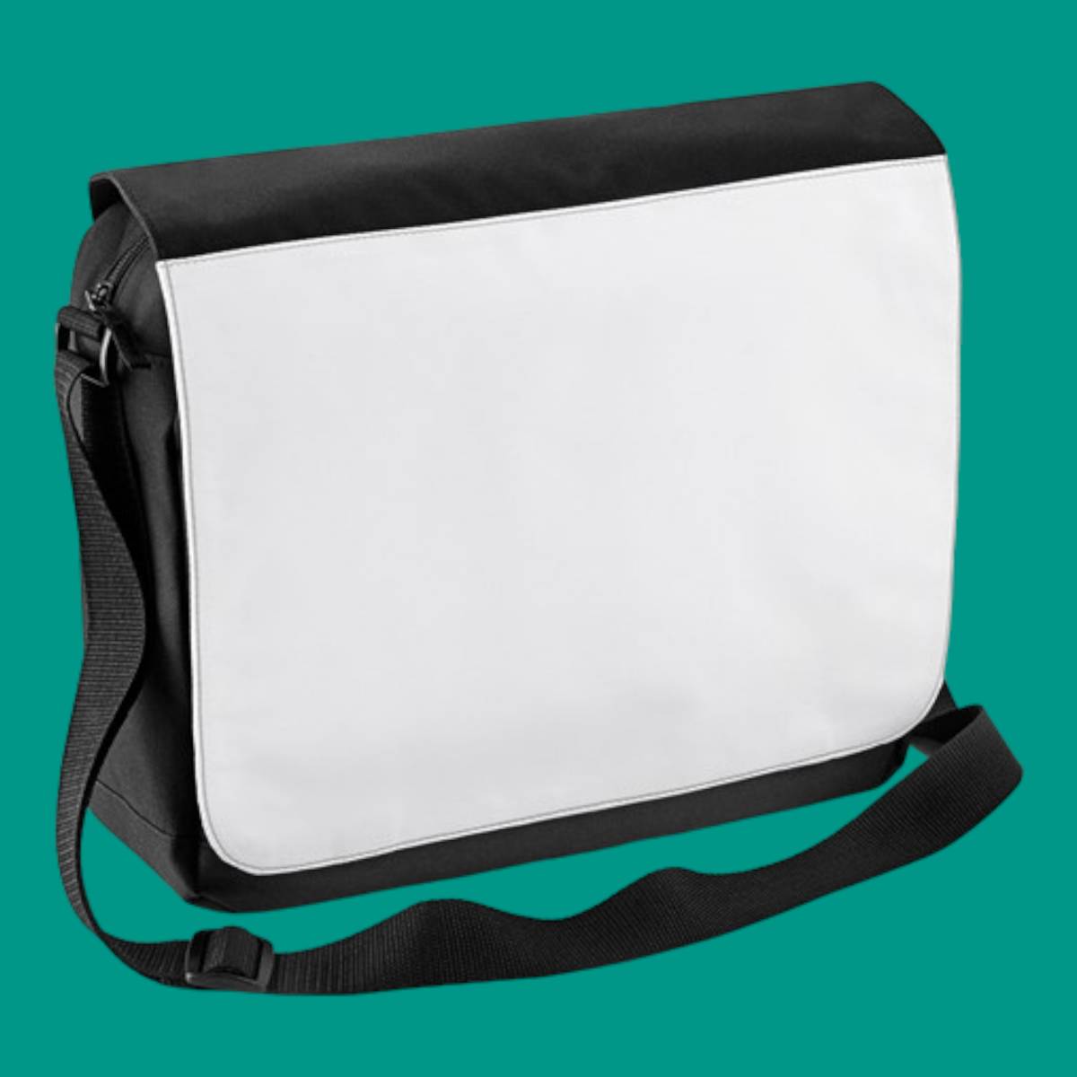 Bagbase Sublimation Messenger Bag Black