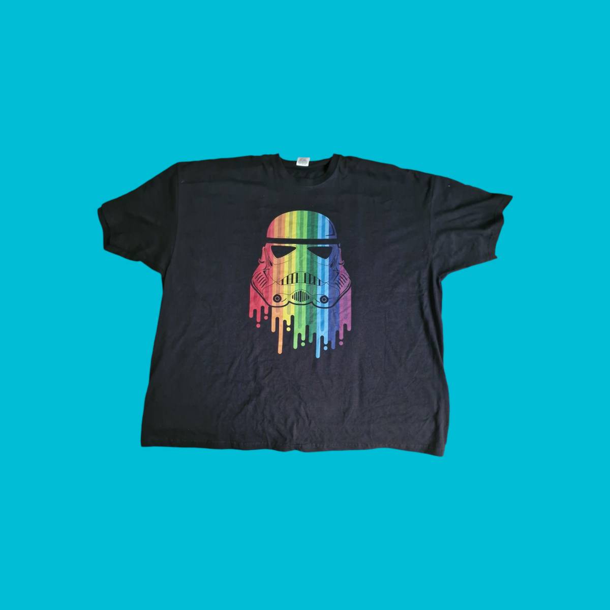 Rainbow Helm Tee Black Small
