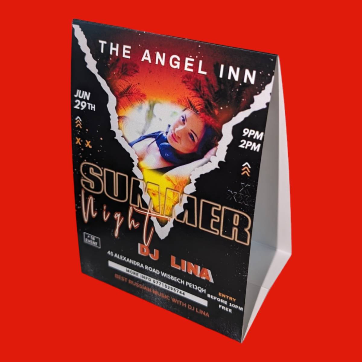 Table tents and talkers are excellent at advertising to your current customers